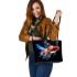 Mesmerizing Images of Cute Fish Creating a Magical Atmosphere Leather Tote Bag