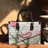 Music notes and bamboo flute and tulip and bird 2 Small handbag