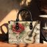 Music notes and guitar and rose and dragonfly 2 Small handbag