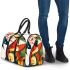 Parrot in the style of abstract cubism 3d travel bag