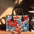 Patterned Floral Vase Small Handbag