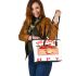 Pie Makes Everybody Happy Leather Tote Bag