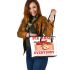 Pie Makes Everybody Happy Leather Tote Bag