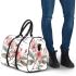 Pink flowers and dragonfly 3d travel bag