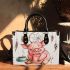 Pink pig and coffee dream catcher small handbag