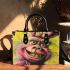 Pinky pigs and yellow grinchy got bucked smile small handbag