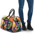 Psychedelic cute frog colorful vibrant trippy oil painting 3d travel bag