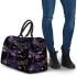 Purple and gold dragonflies 3d travel bag