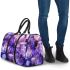 Purple crocuses and purple butterflies 3d travel bag