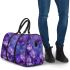 Purple crocuses with purple butterflies 3d travel bag