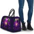 Purple frog with bright green eyes 3d travel bag