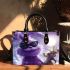 Purple grinchy with black sunglass and dancing rabbit reindeer small handbag