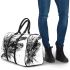 Sea turtle in black and white with a splash water effect 3d travel bag