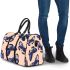 Seamless pattern with a digital illustration of blue butterflies 3d travel bag