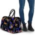 Seamless pattern with colorful neon butterflies 3d travel bag