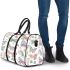 Seamless pattern with colorful pastel butterflies 3d travel bag