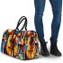 Simple and colorful painting of the musical instrument guitar 3d travel bag