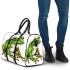 Simple cartoon frog clipart 3d travel bag