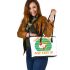 thankful blessed and kind of a mem Leather Tote Bag