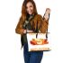 Thanksgiving For Me Is A Time For Reflection Leather Tote Bag