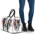 Three horses watercolor style 3d travel bag