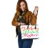 turkey fives matter Leather Tote Bag