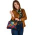 Vibrant Colorful Floral Display Shoulder Handbag