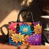 Vibrant Colorful Floral Pattern Small Handbag