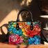 Vibrant Colorful Rose Garden Small Handbag