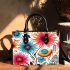 Vibrant Floral Circle Small Handbag