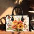 Vibrant Flowers on Dining Table Small Handbag