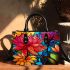 Vibrant Stained Glass Bouquet Small Handbag