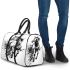 Watercolor black and white horses 3d travel bag