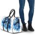 Watercolor blue horse 3d travel bag