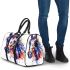 Watercolor horse colorful splashes 3d travel bag