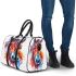 Watercolor horse head 3d travel bag