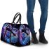 Watercolor painting of two sea turtles kissing 3d travel bag