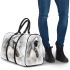 White horse head 3d travel bag