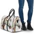 White horse with colorful spots 3d travel bag