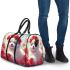 White pomeranian puppy with blue eyes 3d travel bag