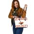 zero plucks giuen Leather Tote Bag