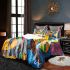 Abstract art in the style of cubism bedding set