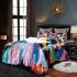 Abstract composition with geometric shapes and vibrant colors bedding set