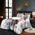 Abstract graffiti art in the style of victor bedding set