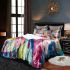 Abstract painting in the style of kandinsky with bright colors bedding set
