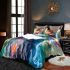 Abstract painting of colorful abstract shapes bedding set