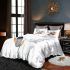 Abstract shapes in black bedding set