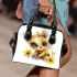 Adorable baby honey bee with big eyes shoulder handbag