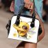 Adorable baby honey bee with big eyes shoulder handbag