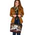 Adorable Paws and Wagging Tails 5 Leather Tote Bag